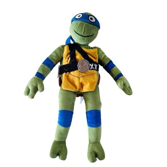 2023 Teenage Mutant Ninja Turtles Mutant Mayhem 11" Leonardo Plush Buddy - Picture 1 of 9